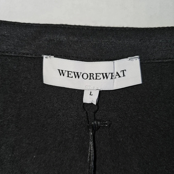 WEWOREWHATBlack Feather Trim Cardigan - Picture 6 of 7